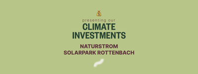 Présentation de nos investissements en faveur du climat : Solarpark Rottenbach